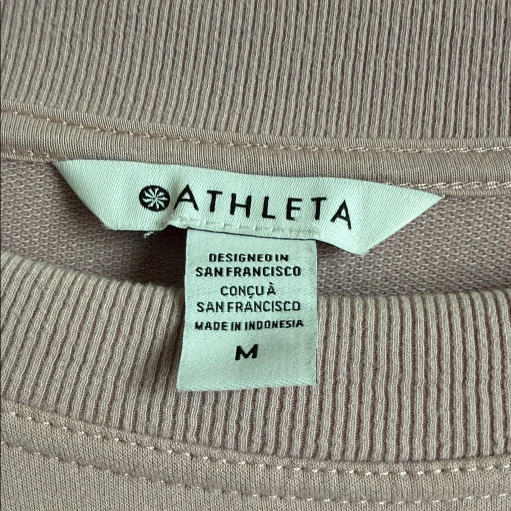 NWT Athleta Pink Sweatshirt - Picture 2 of 3
